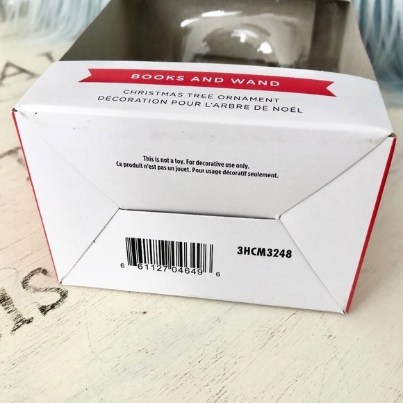 Hallmark, Wizard Harry Potter, Books & Wand, Christmas Tree Ornament, NEW - Picture 8 of 8